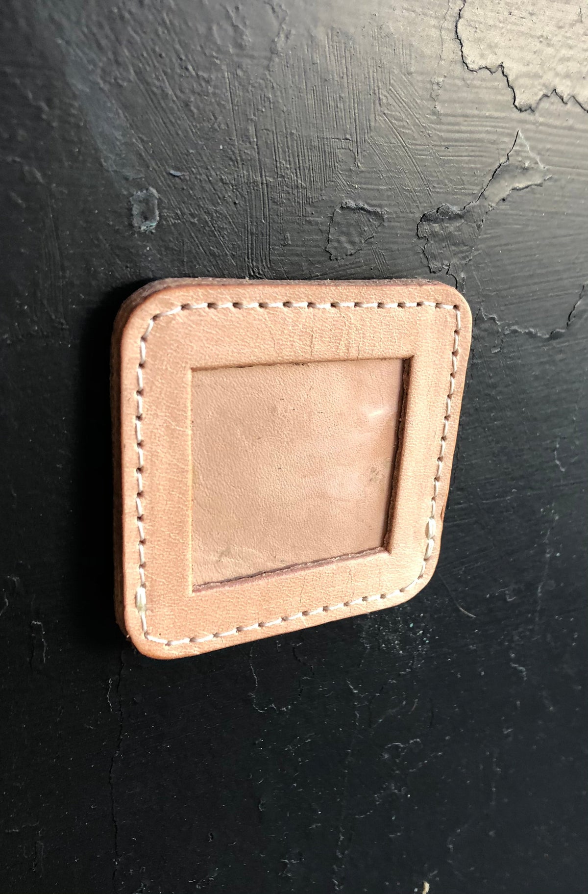 Leather magnetic photo frame